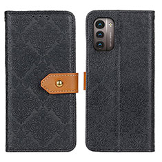 Leather Case Stands Flip Cover Holder K05Z for Nokia G21 Black