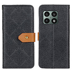 Leather Case Stands Flip Cover Holder K05Z for OnePlus 10 Pro 5G Black