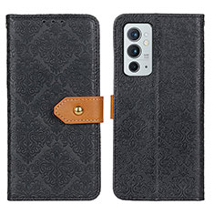 Leather Case Stands Flip Cover Holder K05Z for OnePlus 9RT 5G Black