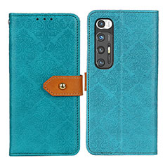 Leather Case Stands Flip Cover Holder K05Z for Xiaomi Mi 10S 5G Green