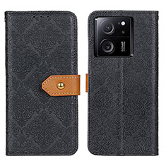 Leather Case Stands Flip Cover Holder K05Z for Xiaomi Mi 13T 5G Black