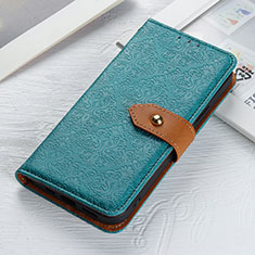 Leather Case Stands Flip Cover Holder K05Z for Xiaomi POCO C3 Green
