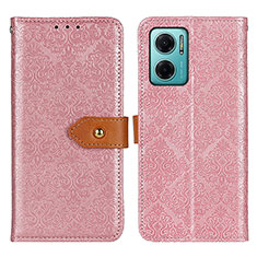 Leather Case Stands Flip Cover Holder K05Z for Xiaomi Redmi 10 5G Pink