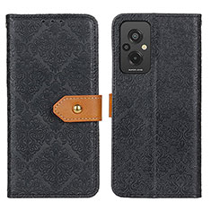 Leather Case Stands Flip Cover Holder K05Z for Xiaomi Redmi 11 Prime 4G Black