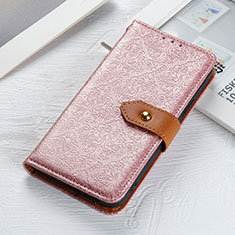 Leather Case Stands Flip Cover Holder K05Z for Xiaomi Redmi 9 Power Pink