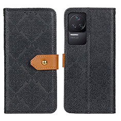 Leather Case Stands Flip Cover Holder K05Z for Xiaomi Redmi K50 Pro 5G Black