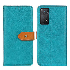 Leather Case Stands Flip Cover Holder K05Z for Xiaomi Redmi Note 11 Pro 4G Green