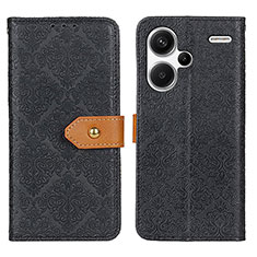 Leather Case Stands Flip Cover Holder K05Z for Xiaomi Redmi Note 13 Pro+ Plus 5G Black