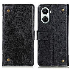 Leather Case Stands Flip Cover Holder K06Z for Huawei Nova 10 SE Black