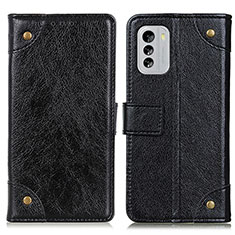 Leather Case Stands Flip Cover Holder K06Z for Nokia G60 5G Black