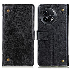 Leather Case Stands Flip Cover Holder K06Z for OnePlus Ace 2 5G Black