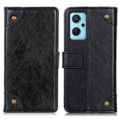 Leather Case Stands Flip Cover Holder K06Z for Oppo K10 4G Black