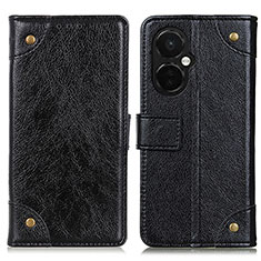 Leather Case Stands Flip Cover Holder K06Z for Oppo K11x 5G Black