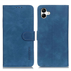 Leather Case Stands Flip Cover Holder K06Z for Samsung Galaxy A04 4G Blue