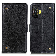 Leather Case Stands Flip Cover Holder K06Z for Xiaomi Redmi K50 Gaming AMG F1 5G Black