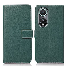 Leather Case Stands Flip Cover Holder K07Z for Huawei Honor 50 Pro 5G Green