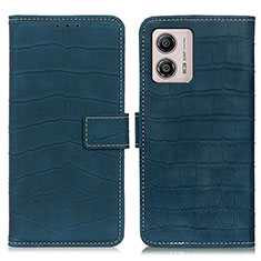 Leather Case Stands Flip Cover Holder K07Z for Motorola Moto G53j 5G Green