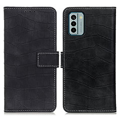 Leather Case Stands Flip Cover Holder K07Z for Nokia G22 Black