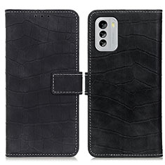 Leather Case Stands Flip Cover Holder K07Z for Nokia G60 5G Black