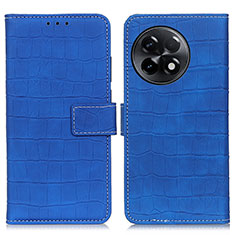 Leather Case Stands Flip Cover Holder K07Z for OnePlus Ace 2 5G Blue