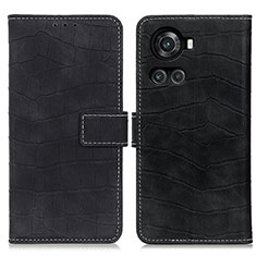 Leather Case Stands Flip Cover Holder K07Z for OnePlus Ace 5G Black