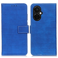 Leather Case Stands Flip Cover Holder K07Z for OnePlus Nord CE 3 5G Blue