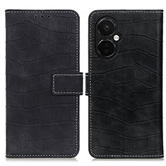 Leather Case Stands Flip Cover Holder K07Z for Oppo K11x 5G Black