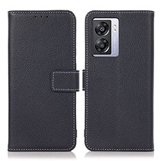 Leather Case Stands Flip Cover Holder K07Z for Realme V23 5G Blue