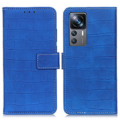 Leather Case Stands Flip Cover Holder K07Z for Xiaomi Redmi K50 Ultra 5G Blue