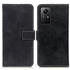 Leather Case Stands Flip Cover Holder K07Z for Xiaomi Redmi Note 12S Black