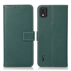 Leather Case Stands Flip Cover Holder K08Z for Nokia C2 2nd Edition Green