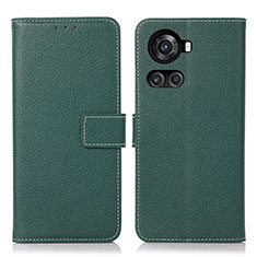 Leather Case Stands Flip Cover Holder K08Z for OnePlus Ace 5G Green