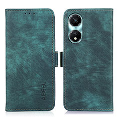 Leather Case Stands Flip Cover Holder K09Z for Huawei Honor X5 Plus Green