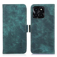 Leather Case Stands Flip Cover Holder K09Z for Huawei Honor X8b Green