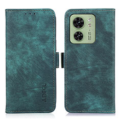 Leather Case Stands Flip Cover Holder K09Z for Motorola Moto Edge (2023) 5G Green