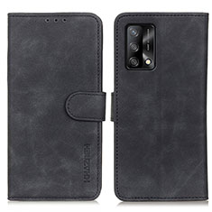 Leather Case Stands Flip Cover Holder K09Z for Oppo A95 4G Black