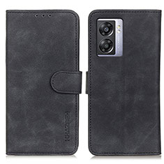 Leather Case Stands Flip Cover Holder K09Z for Oppo K10 5G India Black