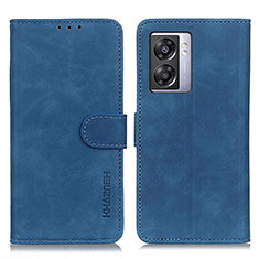 Leather Case Stands Flip Cover Holder K09Z for Oppo K10 5G India Blue