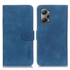 Leather Case Stands Flip Cover Holder K09Z for Oppo K10 Pro 5G Blue