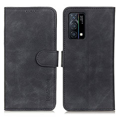 Leather Case Stands Flip Cover Holder K09Z for Oppo K9 5G Black