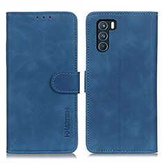Leather Case Stands Flip Cover Holder K09Z for Oppo K9 Pro 5G Blue