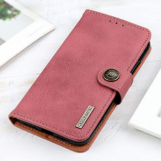 Leather Case Stands Flip Cover Holder KZ2 for Sony Xperia 5 V Pink