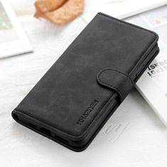 Leather Case Stands Flip Cover Holder KZ3 for Huawei Honor 50 SE 5G Black