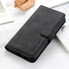 Leather Case Stands Flip Cover Holder KZ3 for Huawei Honor 60 5G Black