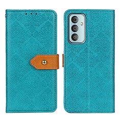 Leather Case Stands Flip Cover Holder KZ5 for Samsung Galaxy M23 5G Green