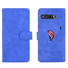 Leather Case Stands Flip Cover Holder L01Z for Asus ROG Phone 3 Blue