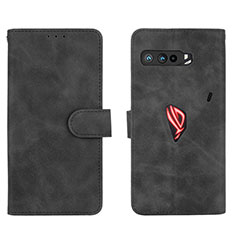 Leather Case Stands Flip Cover Holder L01Z for Asus ROG Phone 3 Strix ZS661KS Black