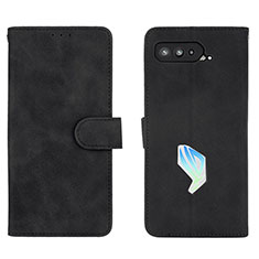 Leather Case Stands Flip Cover Holder L01Z for Asus ROG Phone 5s Pro Black