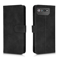 Leather Case Stands Flip Cover Holder L01Z for Asus ROG Phone 6 Black