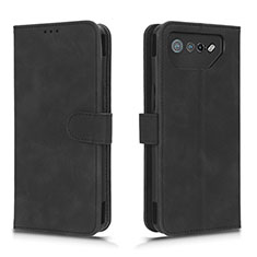 Leather Case Stands Flip Cover Holder L01Z for Asus ROG Phone 7 Black